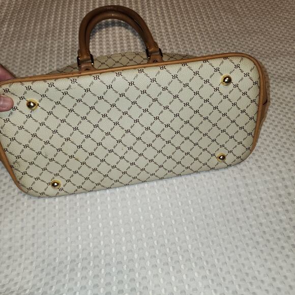 RIONI BRIONI SIGNATURE LAUREN 32 DOMED SATCHEL BAG ITALY - Picture 9 of 11